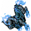Midnight Blue Fire Horse